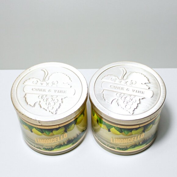 Lot of 2 Bath & Body Works Limoncello 3 Wick Candle Discontinued HTF - Picture 3 of 6